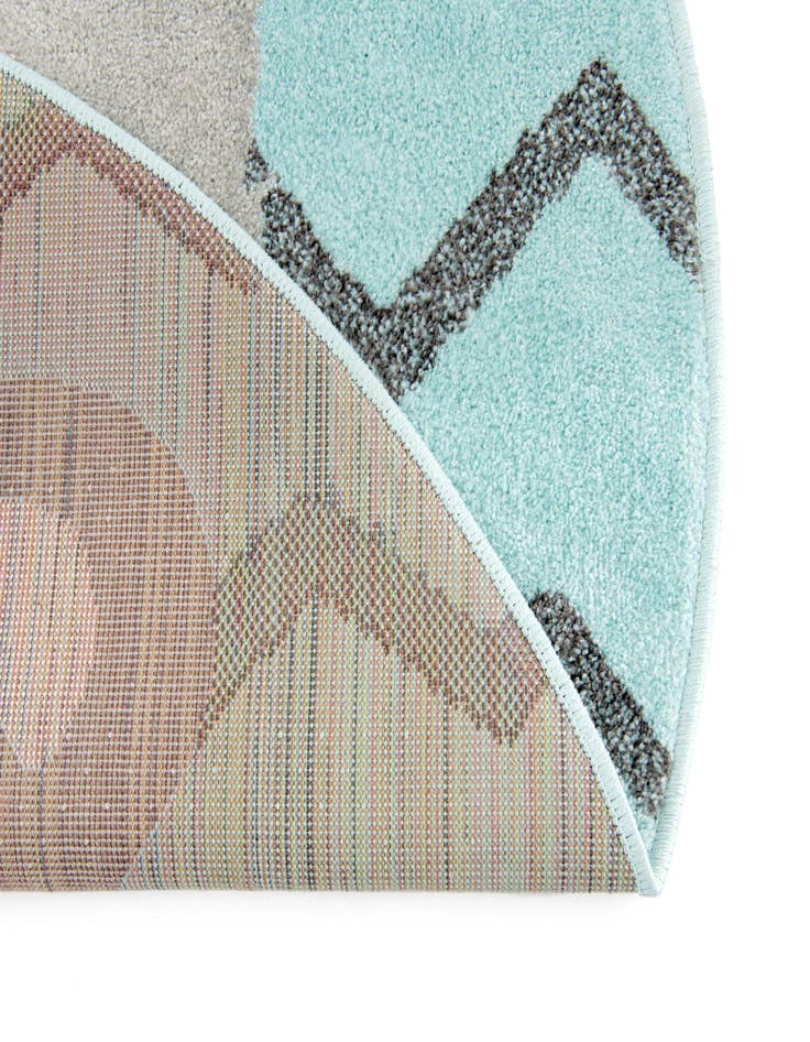Detail image of 5' 3 x 5' 3 Bear Whimsy Kids Round Rug