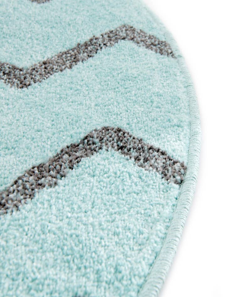 Detail image of 5' 3 x 5' 3 Bear Whimsy Kids Round Rug