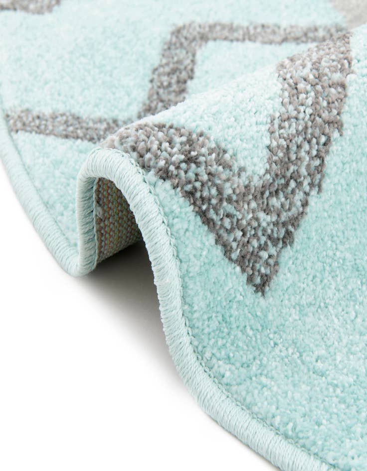 Detail image of 5' 3 x 5' 3 Bear Whimsy Kids Round Rug