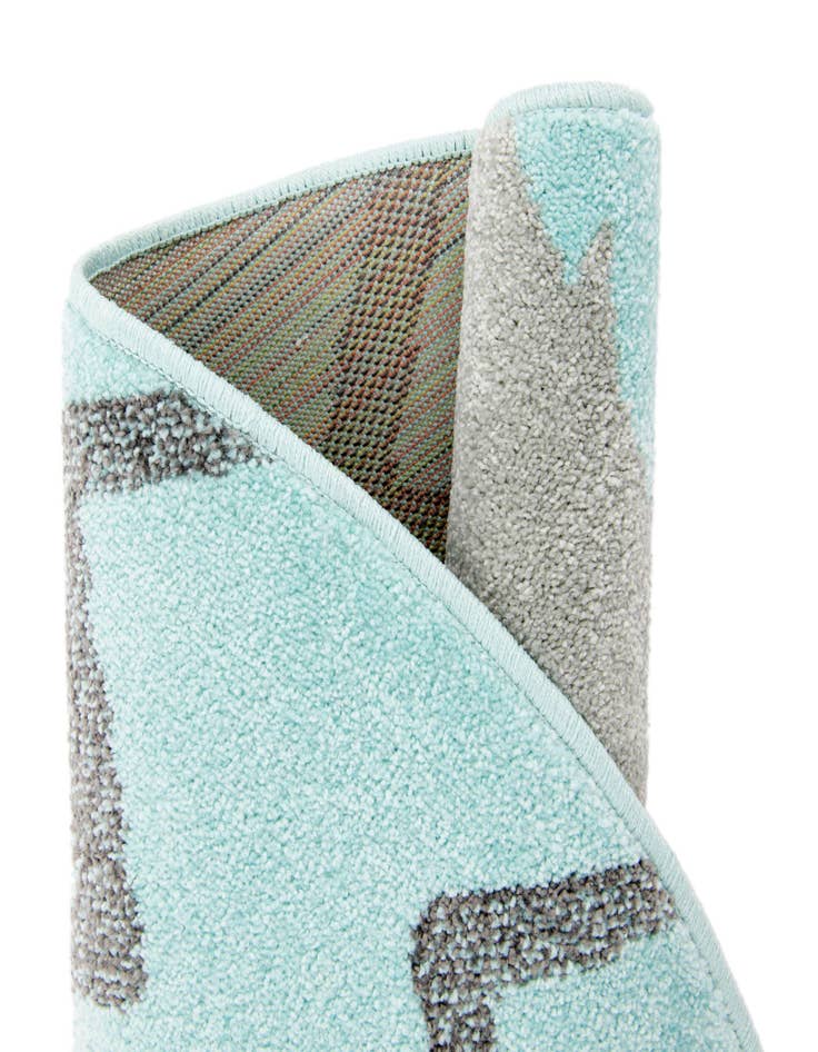 Detail image of 5' 3 x 5' 3 Bear Whimsy Kids Round Rug