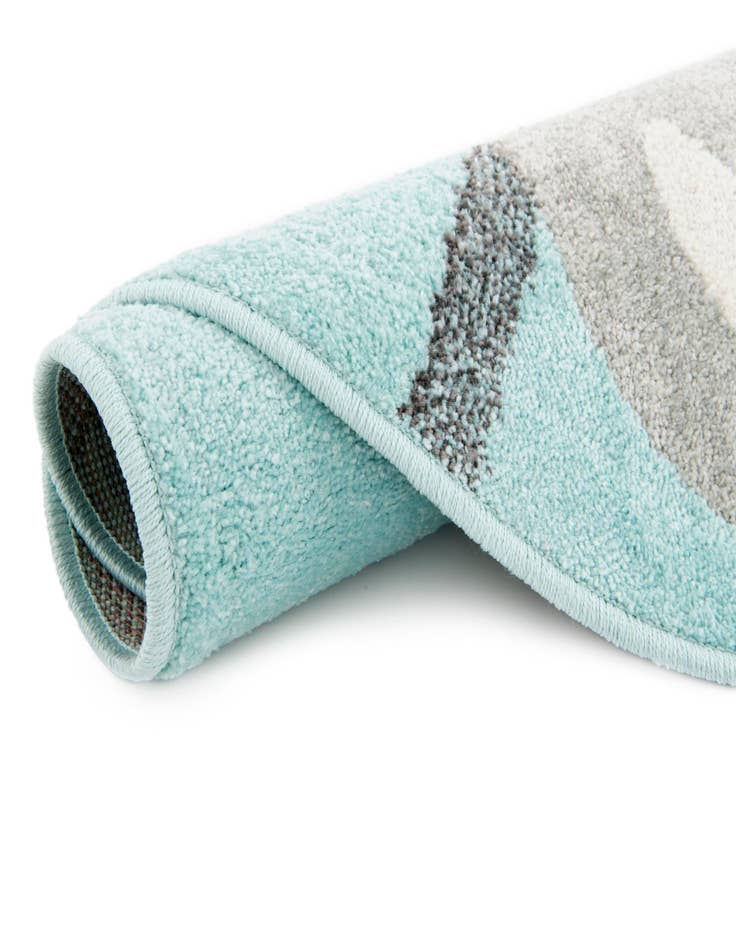 Detail image of 5' 3 x 5' 3 Bear Whimsy Kids Round Rug