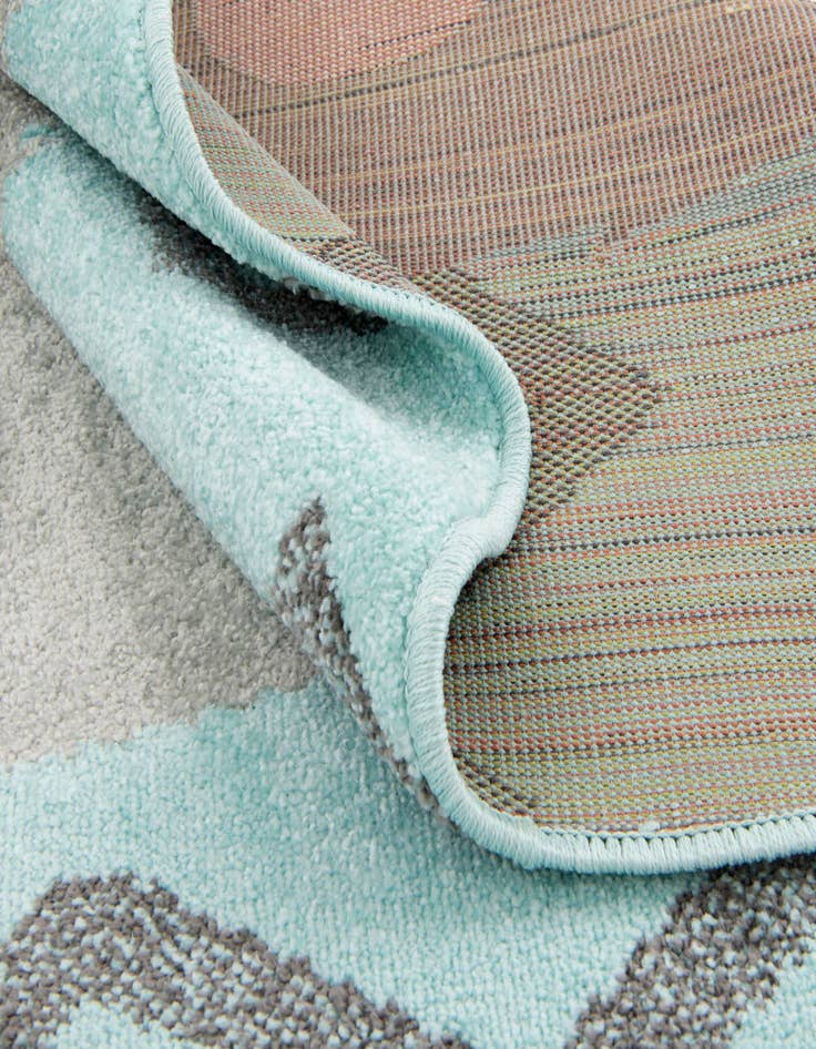 Detail image of 5' 3 x 5' 3 Bear Whimsy Kids Round Rug