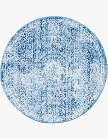 Blue Williamsburg Round Rug
