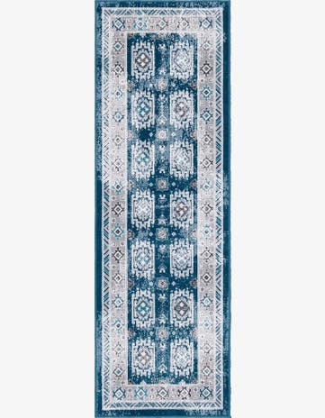 Blue Aarhus Runner Rug