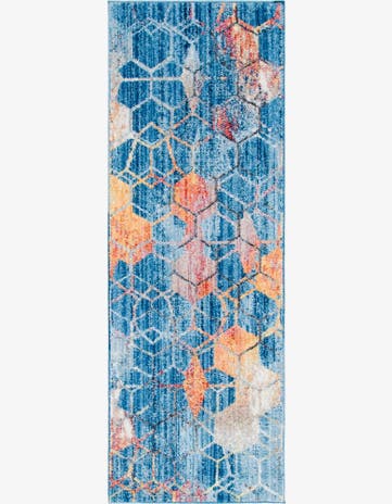 Blue Andromeda Runner Rug