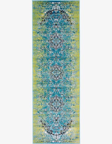 Blue Ankara Runner Rug