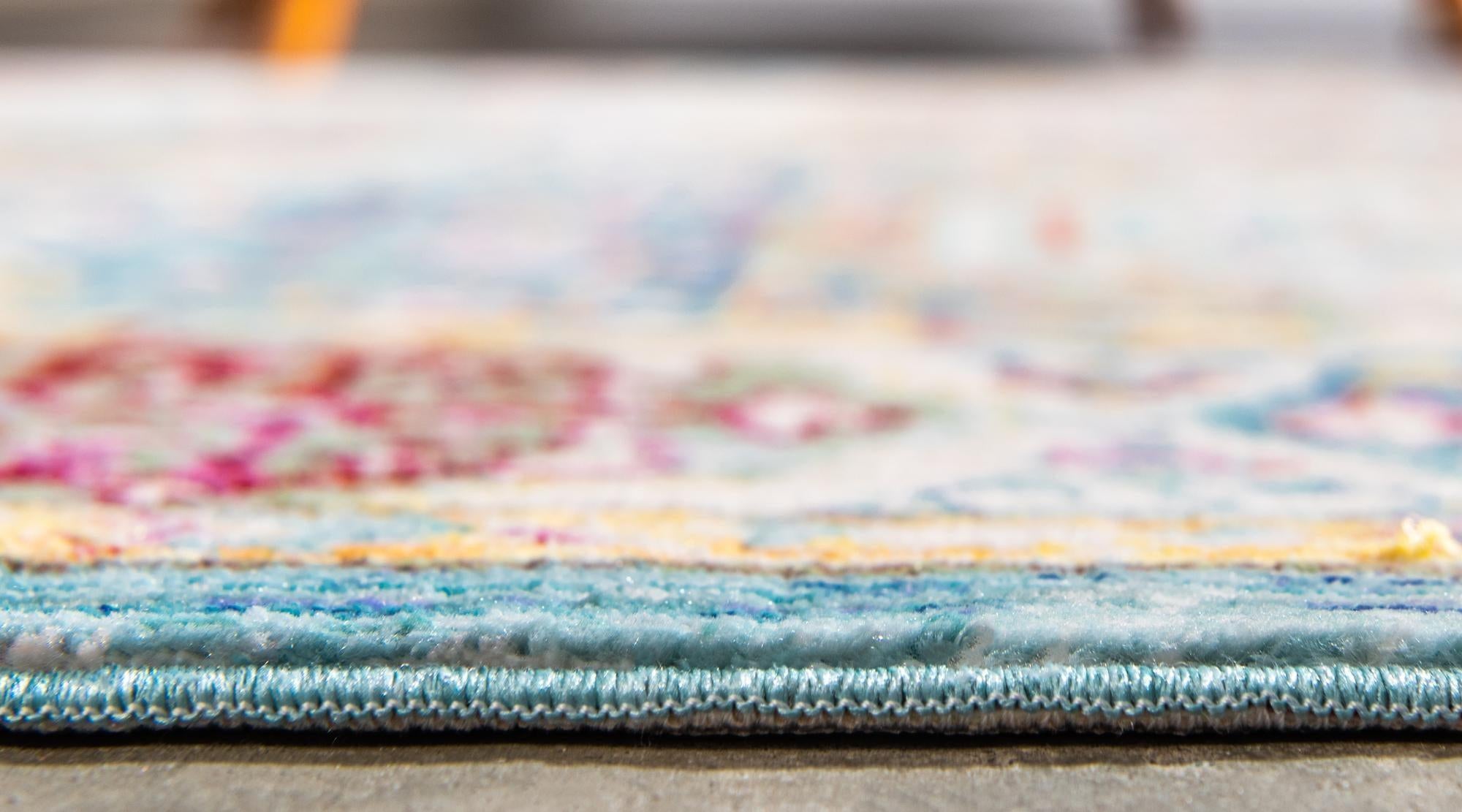 2' 7 x 9' 10 Aqua Runner Rug