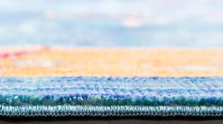 2' 7 x 9' 10 Aqua Runner Rug