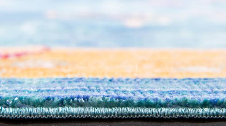 Detail image of 2' 7 x 9' 10 Aqua Runner Rug
