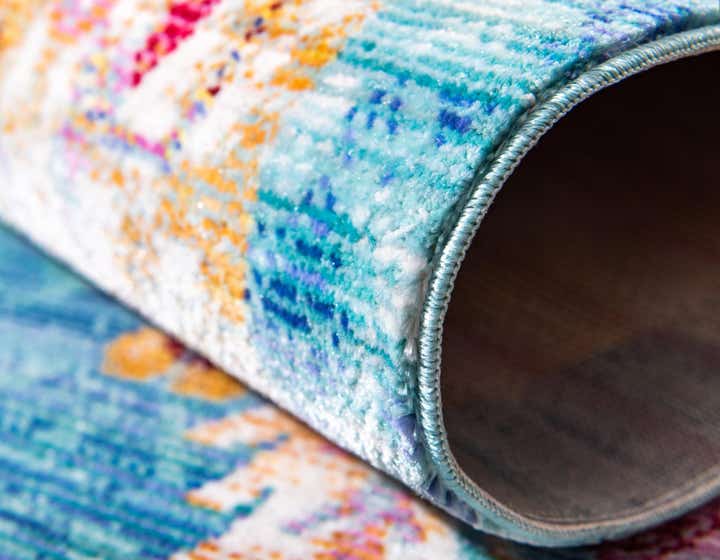 2' 7 x 9' 10 Aqua Runner Rug