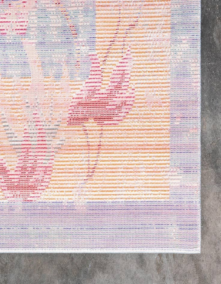 Detail image of 2' 7 x 9' 10 Aqua Runner Rug