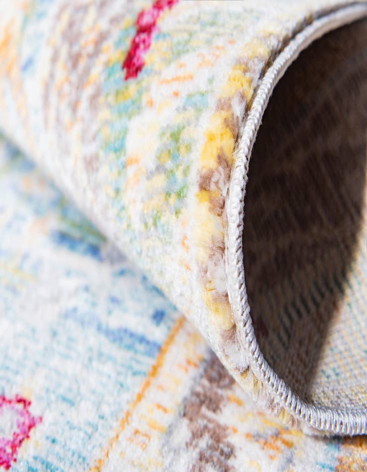 Detail image of 2' 7 x 9' 10 Aqua Runner Rug