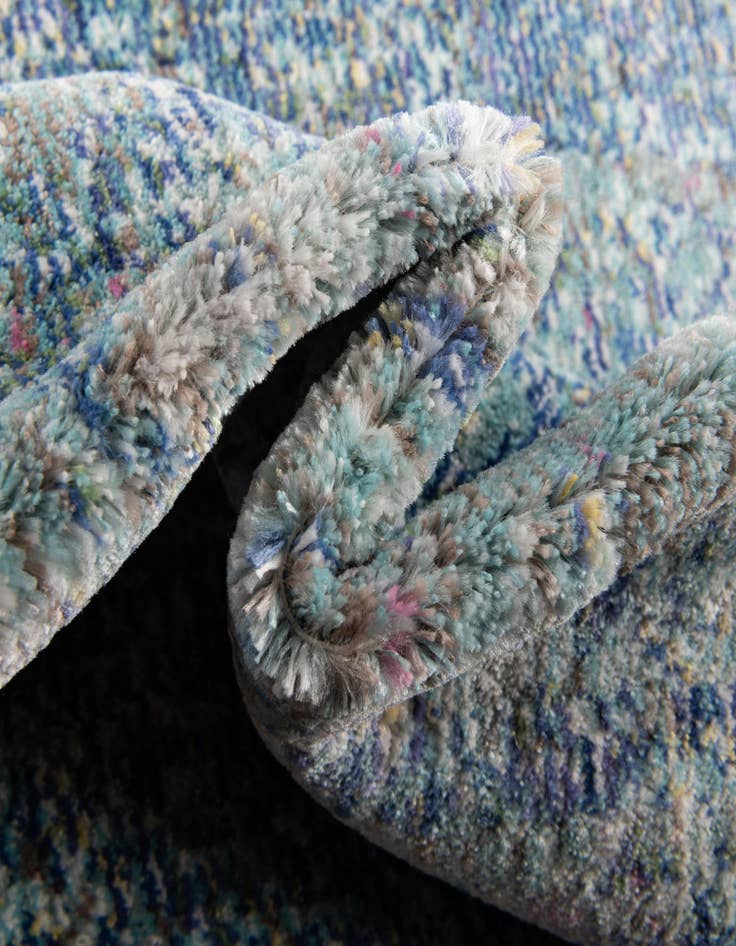 Detail image of 2' 3 x 10' Aqua Runner Rug