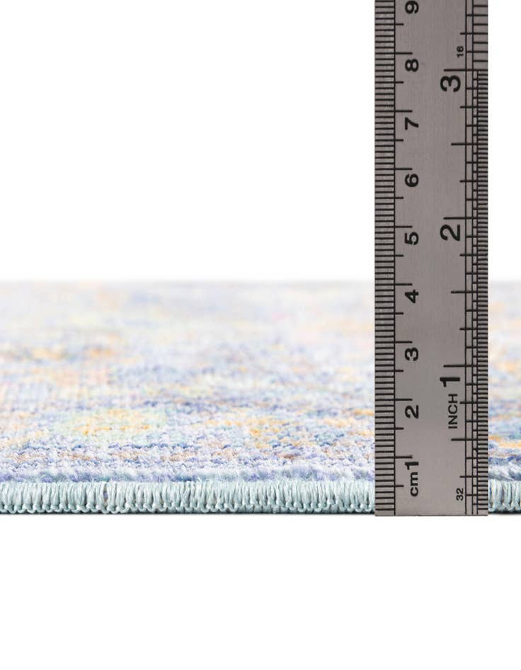 Detail image of 2' 3 x 6' Aqua Runner Rug