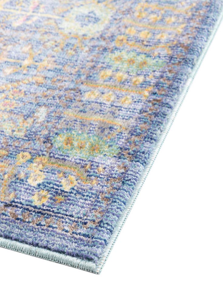 Detail image of 2' 3 x 6' Aqua Runner Rug