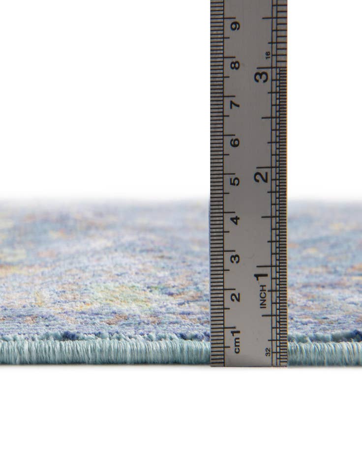 Detail image of 2' 3 x 12' Aqua Runner Rug