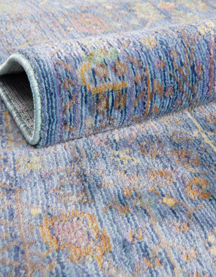 Detail image of 2' 3 x 12' Aqua Runner Rug