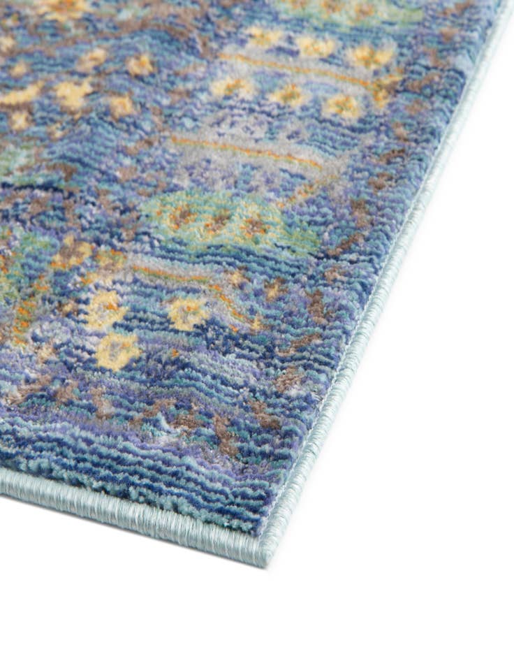 Detail image of 2' 3 x 12' Aqua Runner Rug