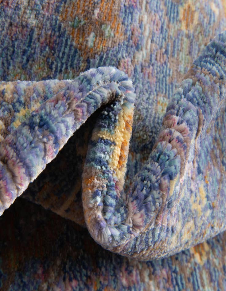 Detail image of 2' 3 x 12' Aqua Runner Rug