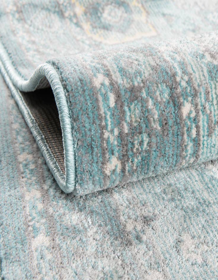 Detail image of 2' 3 x 12' Aqua Runner Rug
