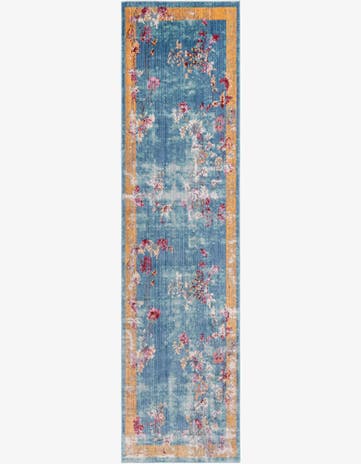 Blue Aqua Runner Rug