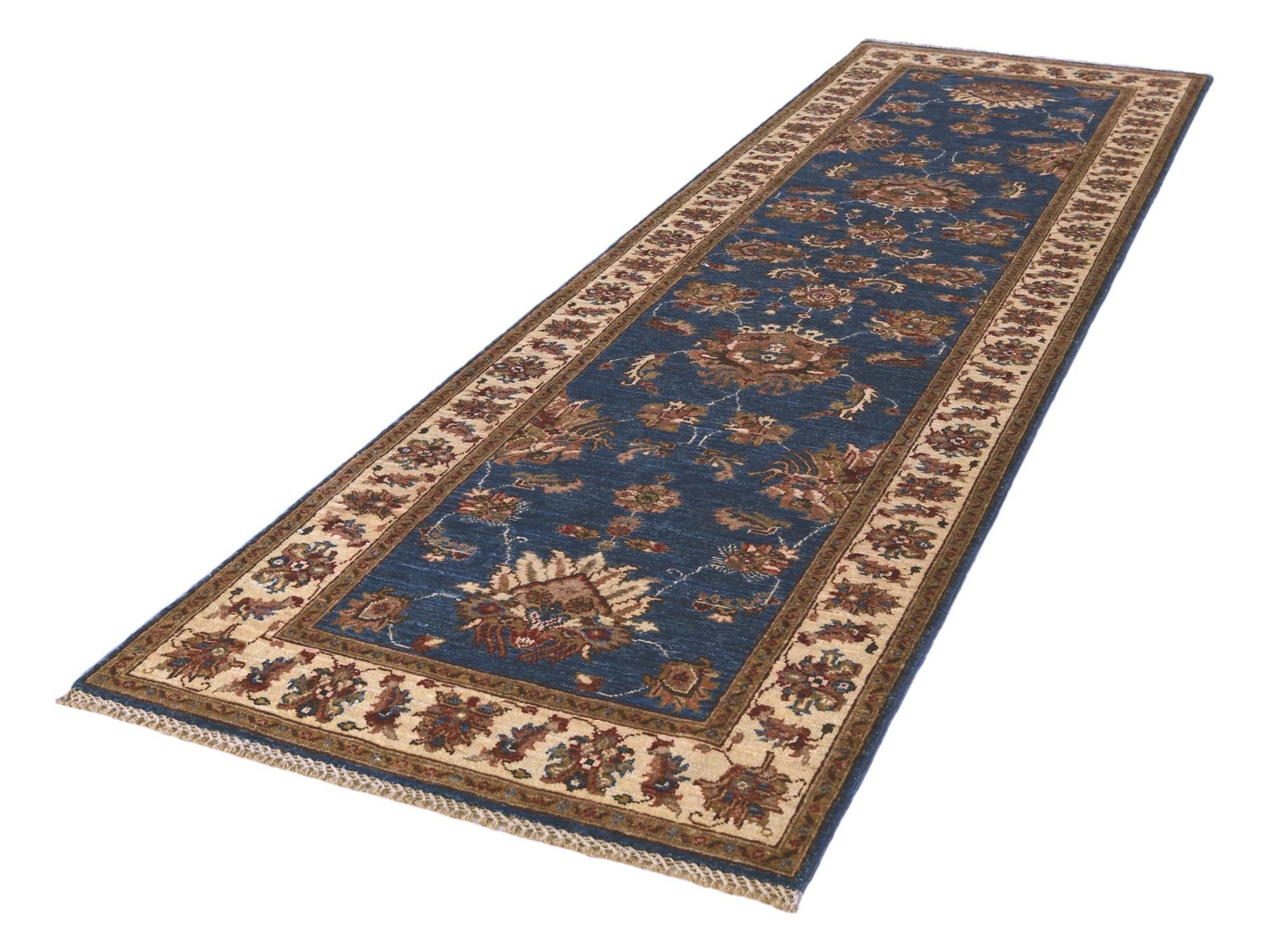 2' 9 x 10' Hand Knotted Ariana Ziegler Runner Rug
