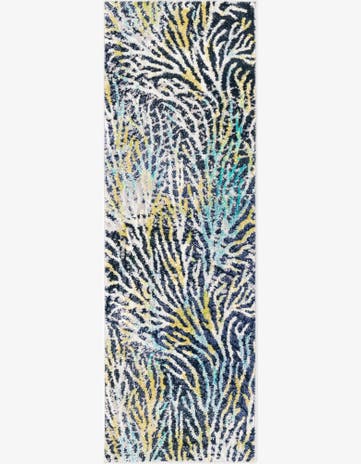 Blue Ariel Runner Rug