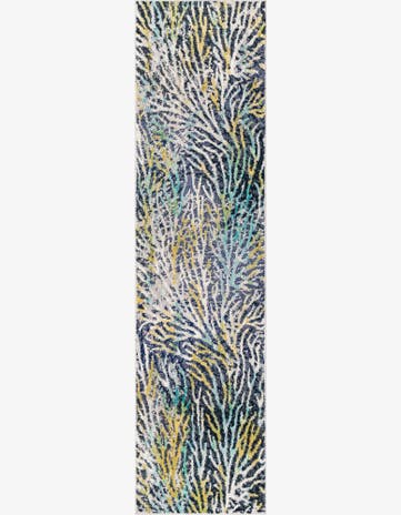 Blue Ariel Runner Rug