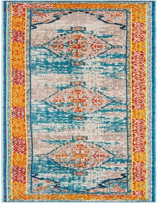 Detail image of 2' 7 x 10' Washable Arte Runner Rug