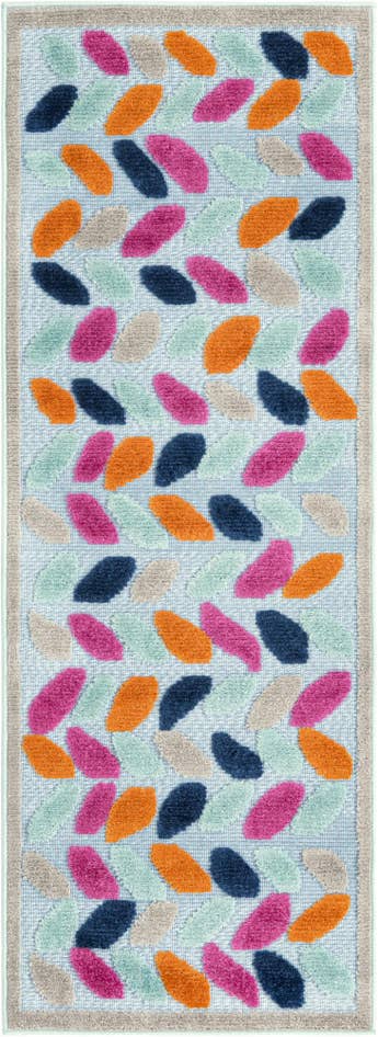 Detail image of 2' x 6' Easy-Clean Aruba Indoor / Outdoor Runner Rug