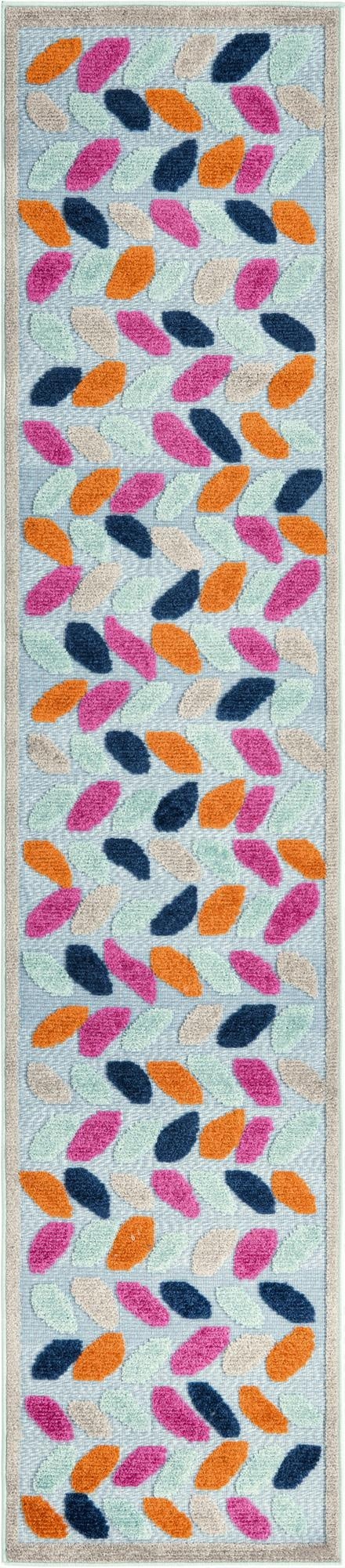 2' x 10'  Washable Aruba Indoor / Outdoor Runner Rug