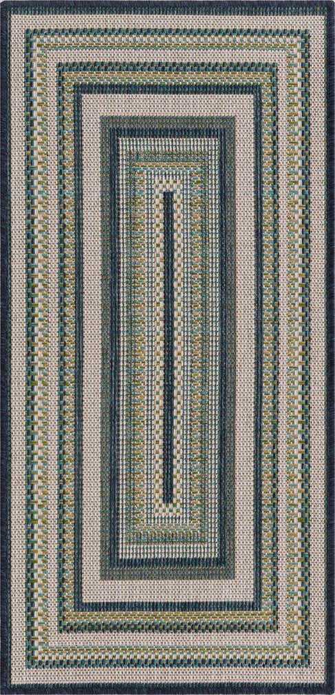 2' x 4' Easy-Clean Baja Indoor / Outdoor Runner Rug