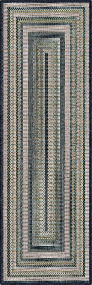 Detail image of 2' x 6' Easy-Clean Baja Indoor / Outdoor Runner Rug