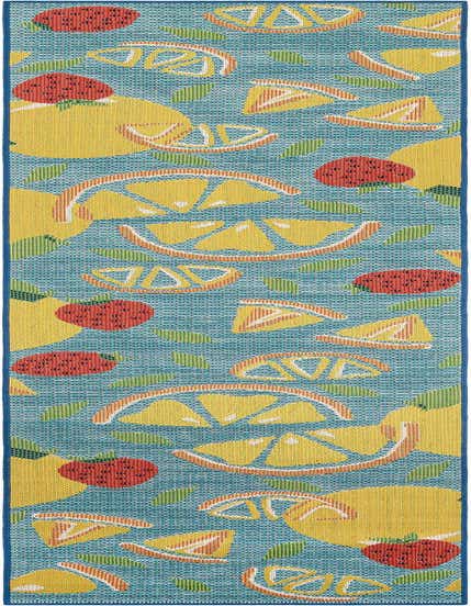2' 7 x 12' Easy-Clean Baja Indoor / Outdoor Runner Rug