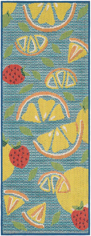 Detail image of 2' x 5' 1 Easy-Clean Baja Indoor / Outdoor Runner Rug