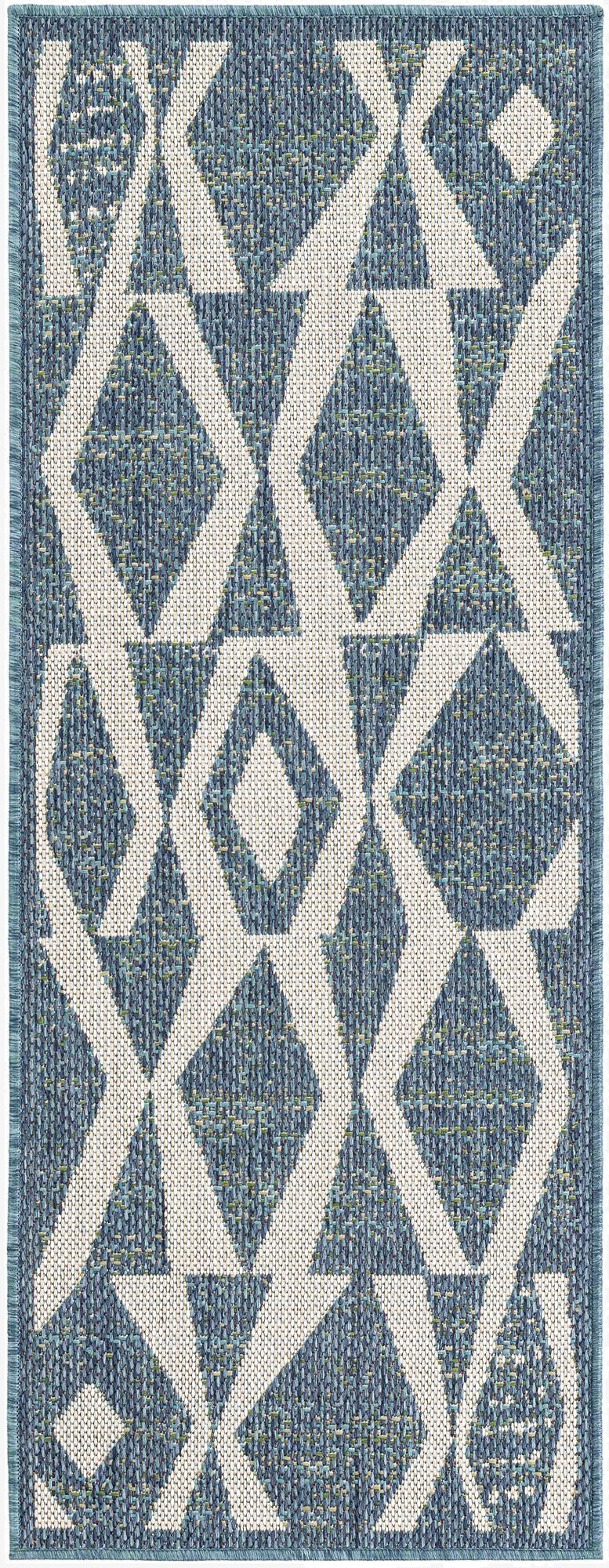 2' x 5' 1  Washable Baja Indoor / Outdoor Runner Rug