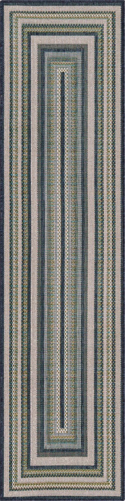 2' x 7' 10  Washable Baja Indoor / Outdoor Runner Rug