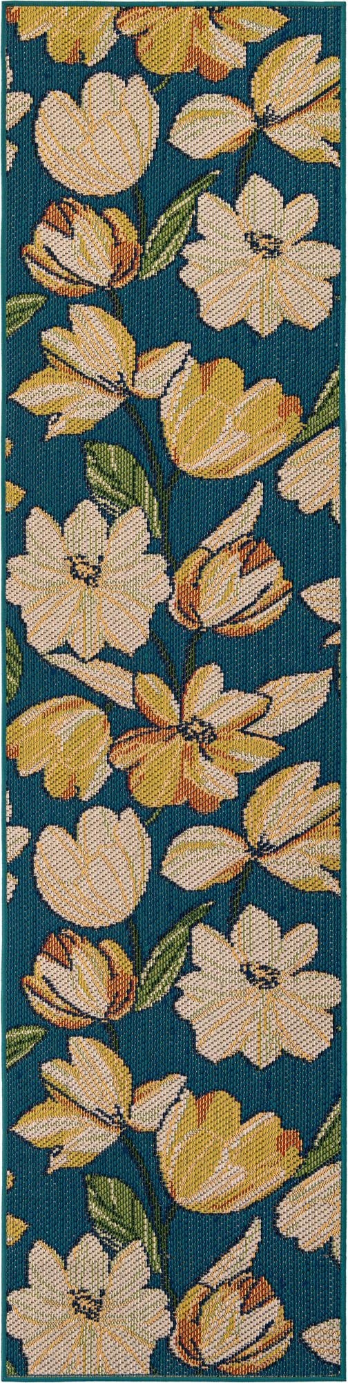 Primary image 2' 7 x 10'  Washable Baja Indoor / Outdoor Runner Rug