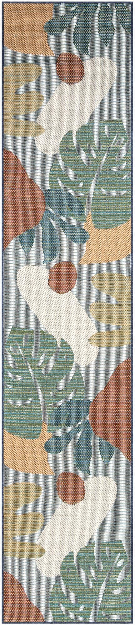 2' 7 x 12'  Washable Baja Indoor / Outdoor Runner Rug