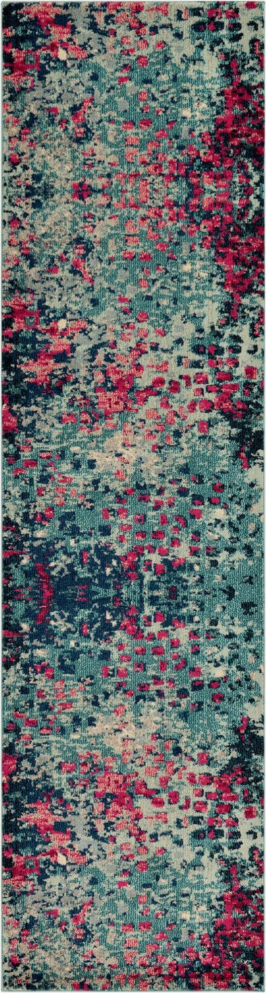 2' 7 x 10'  Washable Barcelona Runner Rug