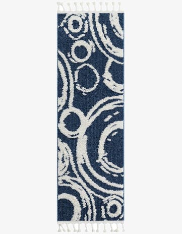 Blue Boho Runner Rug