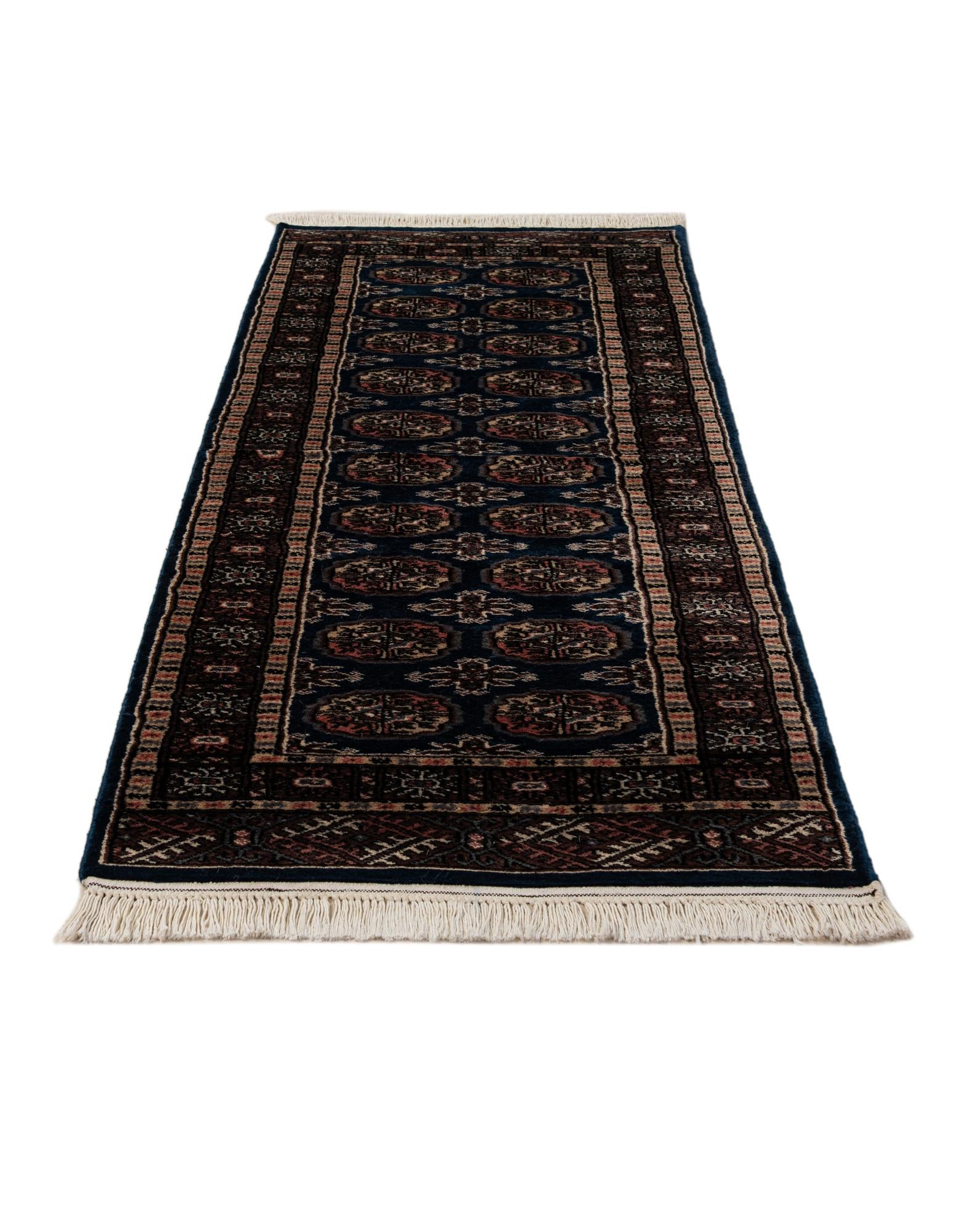 2' 2 x 6' 2 Hand Knotted Bokhara Oriental Wool Runner Rug