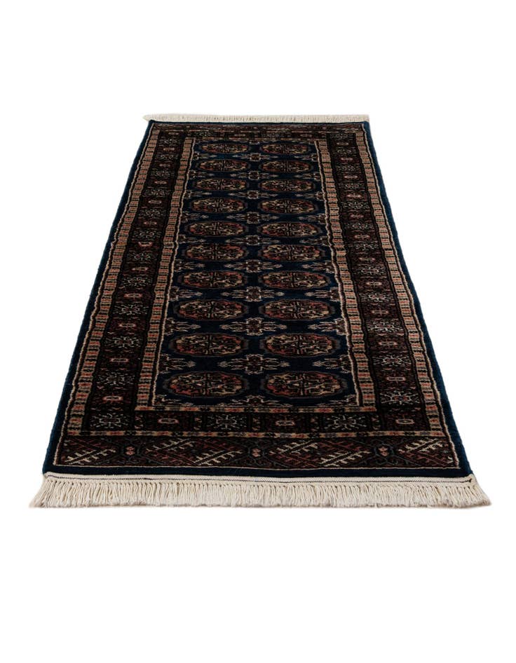 Detail image of 2' 2 x 6' 2 Hand Knotted Bokhara Oriental Wool Runner Rug