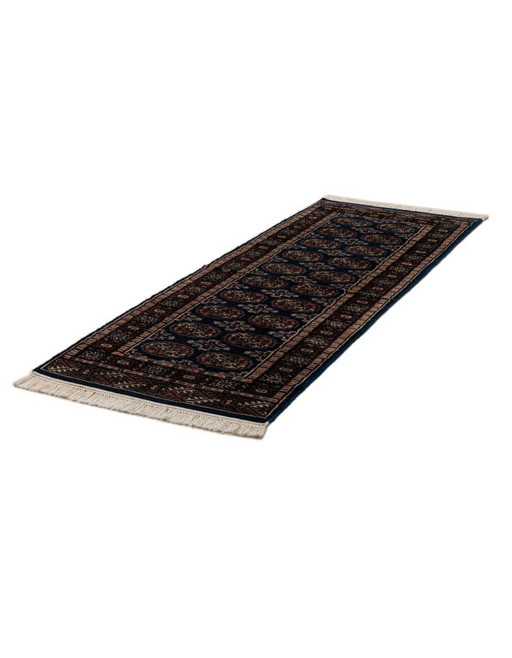 Detail image of 2' 2 x 6' 2 Hand Knotted Bokhara Oriental Wool Runner Rug