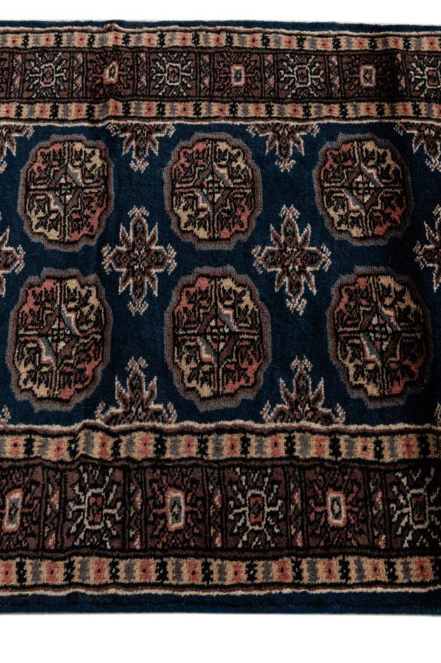 Detail image of 2' 2 x 6' 2 Hand Knotted Bokhara Oriental Wool Runner Rug