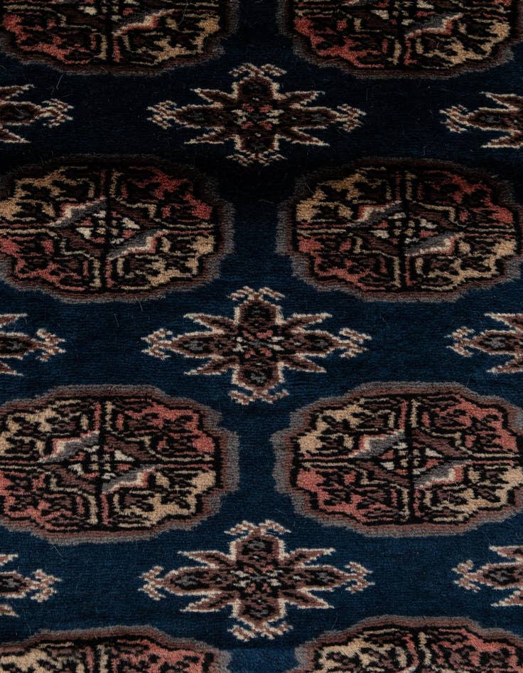 Detail image of 2' 2 x 6' 2  Hand Knotted Bokhara Oriental Wool Runner Rug