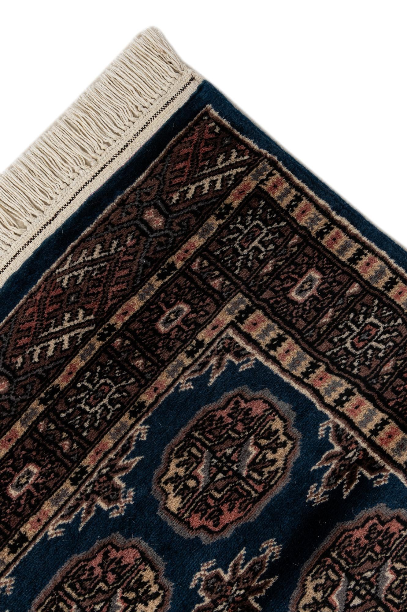 2' 2 x 6' 2 Hand Knotted Bokhara Oriental Wool Runner Rug