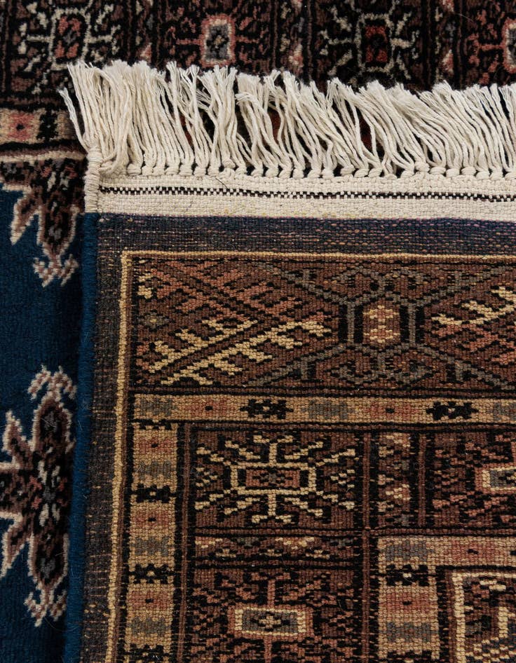 Detail image of 2' 2 x 6' 2  Hand Knotted Bokhara Oriental Wool Runner Rug