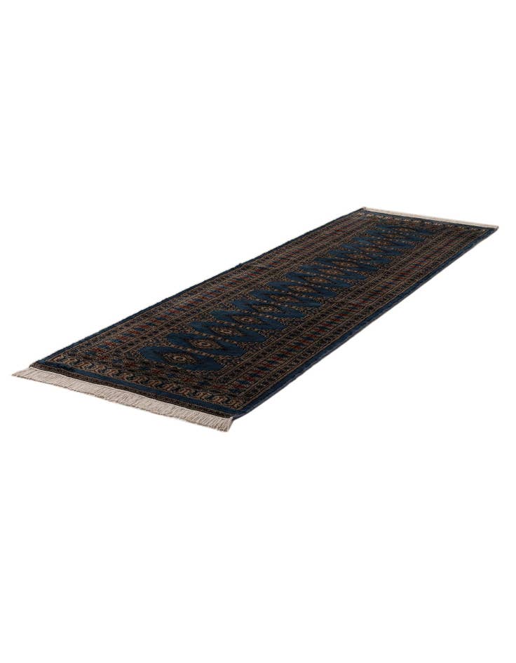 Detail image of 2' 8 x 8' 10 Hand Knotted Bokhara Oriental Wool Runner Rug