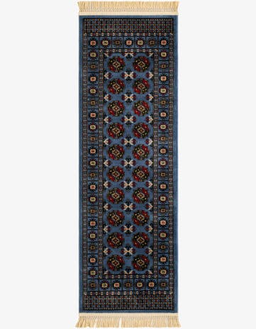 Blue Bokhara Runner Rug